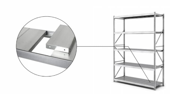 Soporte de estantería (Capacidad de carga: 20 kg/balda)